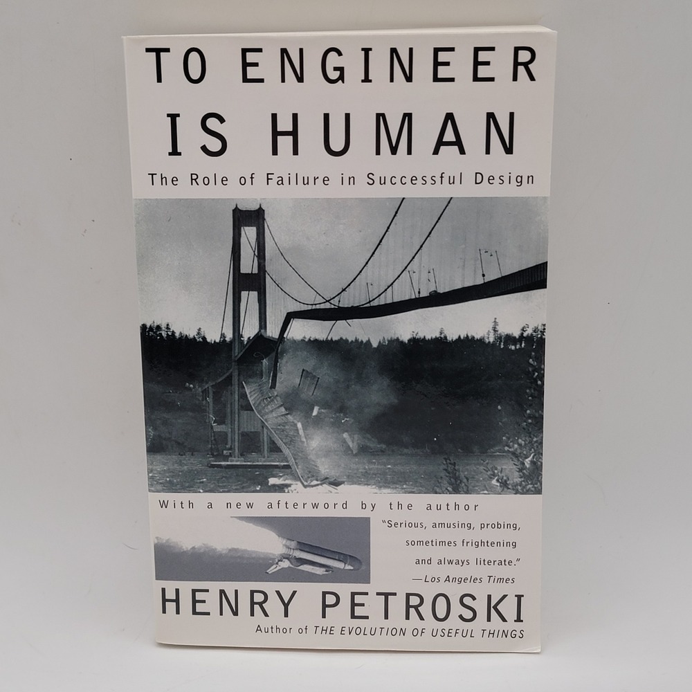 Henry Petroski To Engineer Is Human Paperback Vintage Afterword‎ Science Good